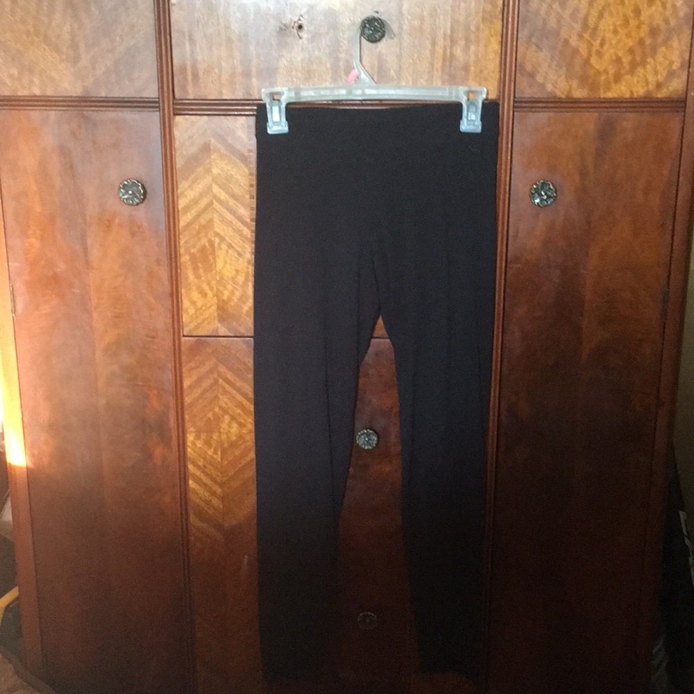 Black pink leggings